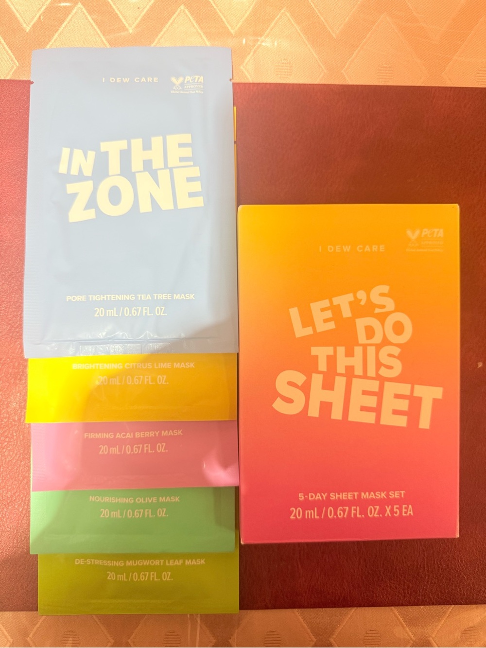 I Dew Care "Let's Do This Sheet" 5-Day Sheet Mask Set